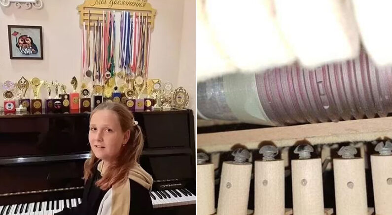 피난 간 10살 우크라 소녀 방 피아노에 수류탄 설치한 러시아군