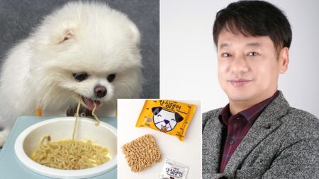 라면 먹을 때 반려견이 자꾸 쳐다봐서 ‘세계 최초’ 강아지 전용 라면 개발한 한국인