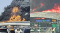 “과천 북의왕IC 인근 터널에서 대형 화재, 사망자 4명 발견”