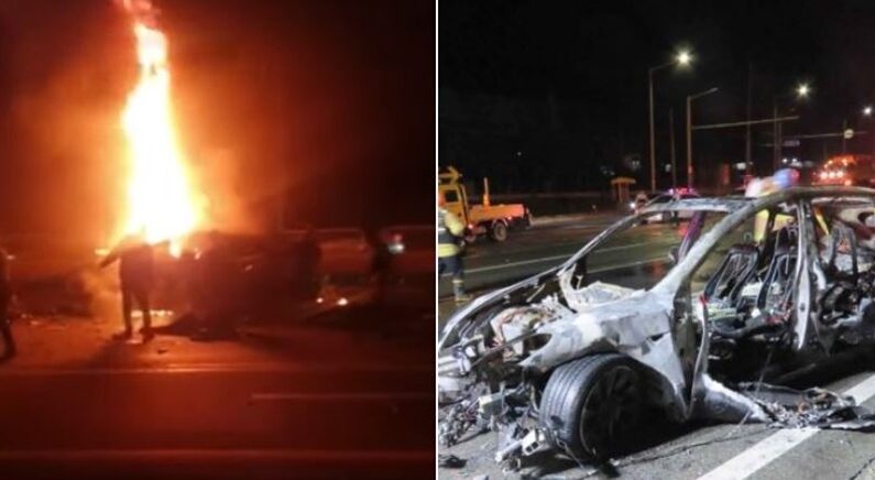 “살려주세요” 불 난 테슬라에 갇힌 운전자…폭발 직전 영화같은 일 벌어졌다
