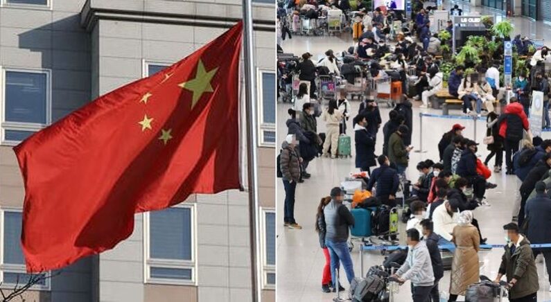 “한국인 오지마” 중국인 입국 규제에 단기비자 발급 중단으로 복수한 중국